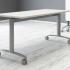 Table de réunion pliante sur roulettes en destockage, gamme Taillon - France Bureau
