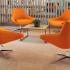 Fauteuil confortable accueil détente en tissu, gamme Tamana - France Bureau