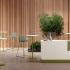 Tabouret haut monochrome avec une coque tapisse - GAMME TARO - France Bureau