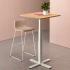 Tabouret haut monochrome avec une coque tapisse - GAMME TARO - France Bureau