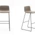 Tabouret haut monochrome avec une coque tapisse - GAMME TARO - France Bureau