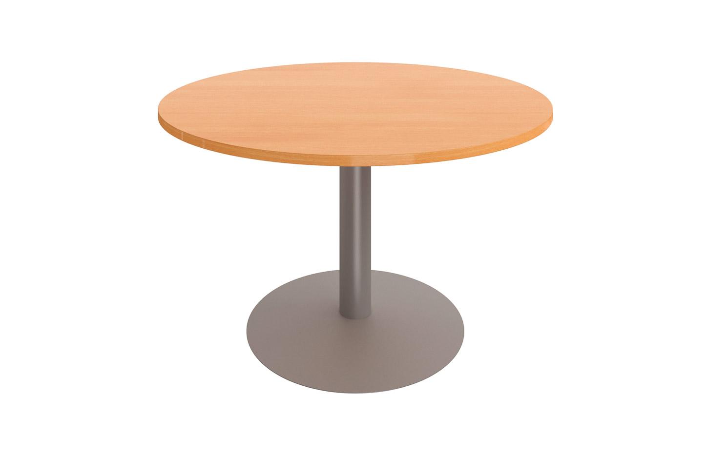 Table de réunion ronde plateau mélaminé et pied métal, gamme Tasman round - France Bureau