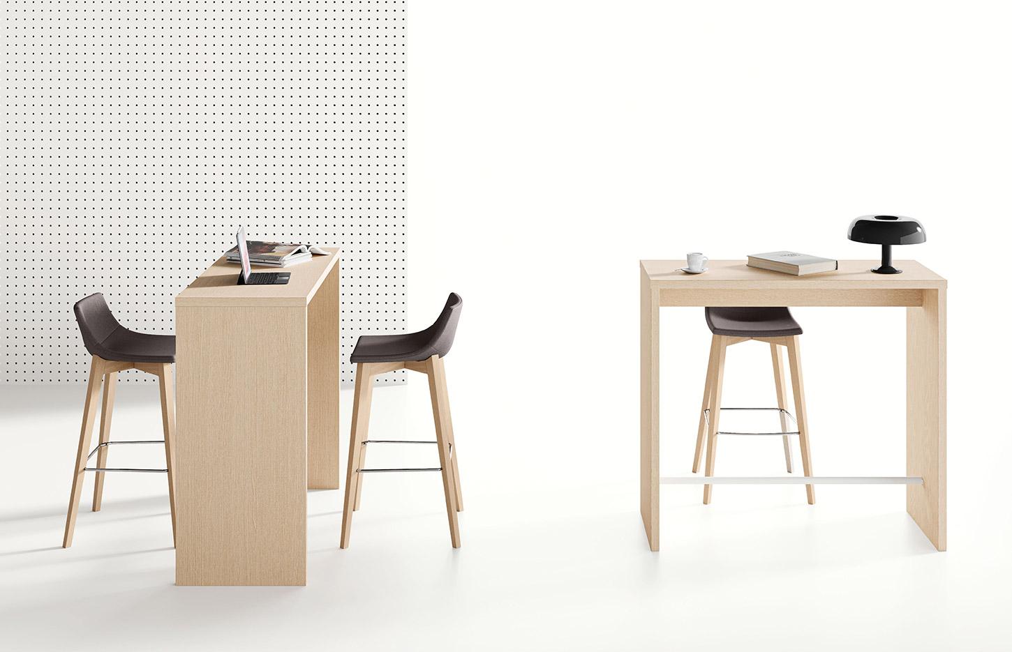 Table de cafétéria structure bois ou métal, plusieurs finition possible, gamme Taurus - France Bureau