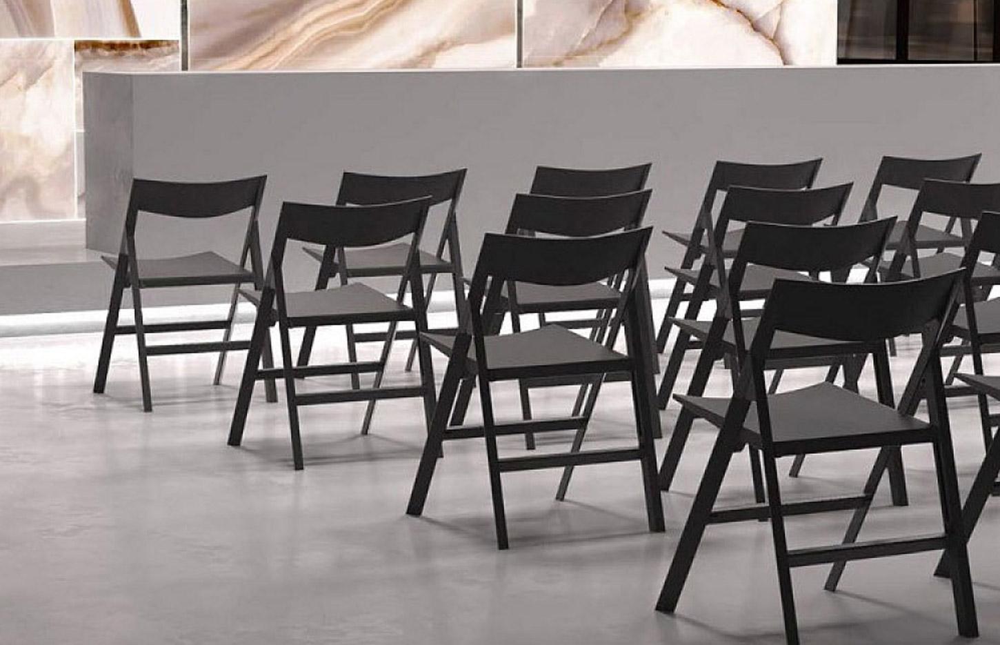 Table et chaise d\\\'extérieur en polyamide et fibre de verre, gamme Tega - France Bureau