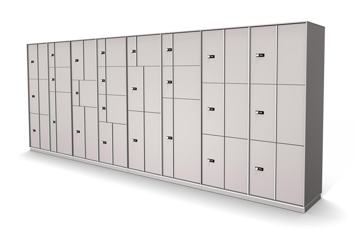 Vestiaires à casiers en métal recyclable, sessure mécanique combinaison 4 chiffres, gamme Teon -  France Bureau