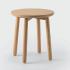 Table basse pieds bois chene massif plateau stratifié chene, gamme Tidone - France Bureau