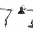 Lampe de bureau bras 66 ou 80 cm, noir ou chromé, gamme Tomor - France Bureau