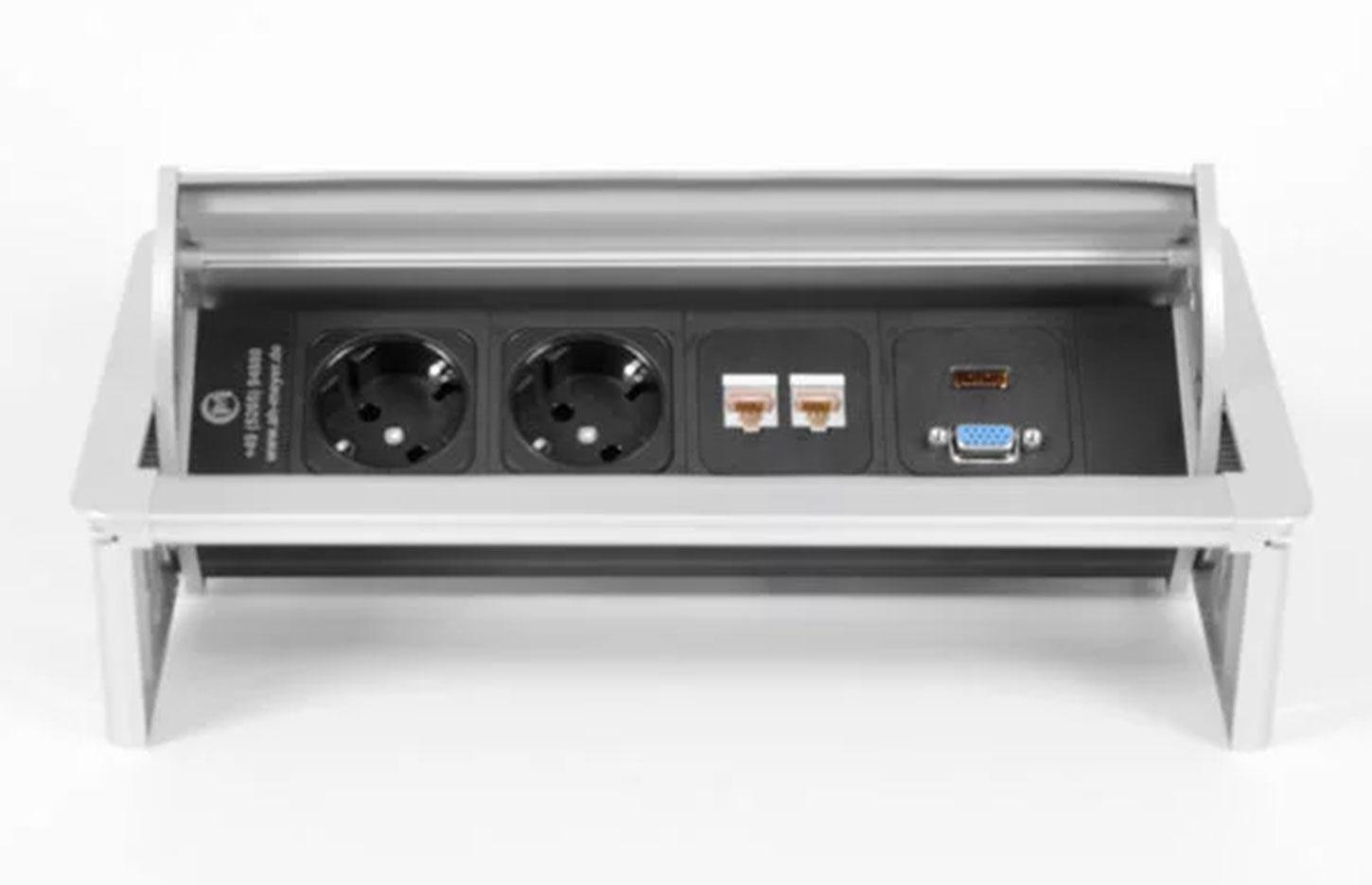 Trappe top-access avec prises et connectiques, gamme Top Access - France Bureau