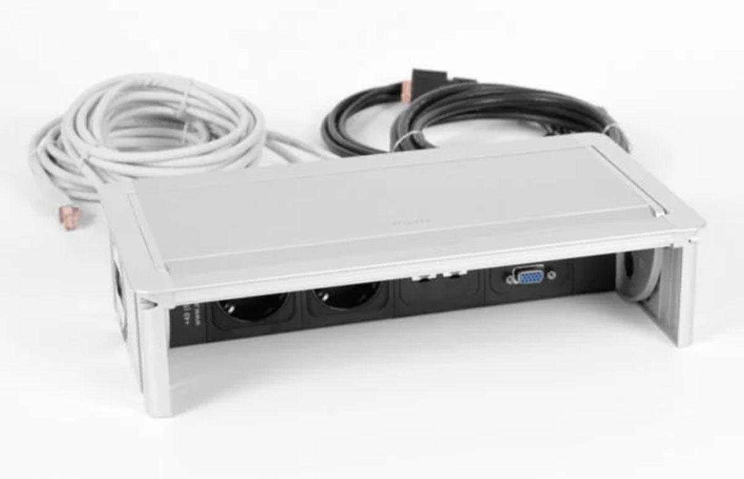 Trappe top-access avec prises et connectiques, gamme Top Access - France Bureau
