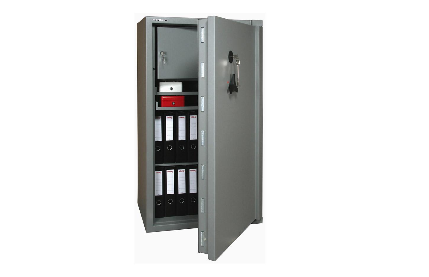 Coffre et armoire forte anti-feu et anti-effraction finition gris clair, gamme Udéos - France Bureau