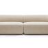 Canapé d\'accueil modulaire 2 places sans accoudoir en tissu, gamme Urbel - France Bureau