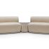 Module canapé d\'accueil en tissu pour salle d\'attente, gamme Urbel - France Bureau