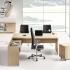 Bureau direction avec retour suspendu ou de rangement, gamme Vanoise Classic - France Bureau