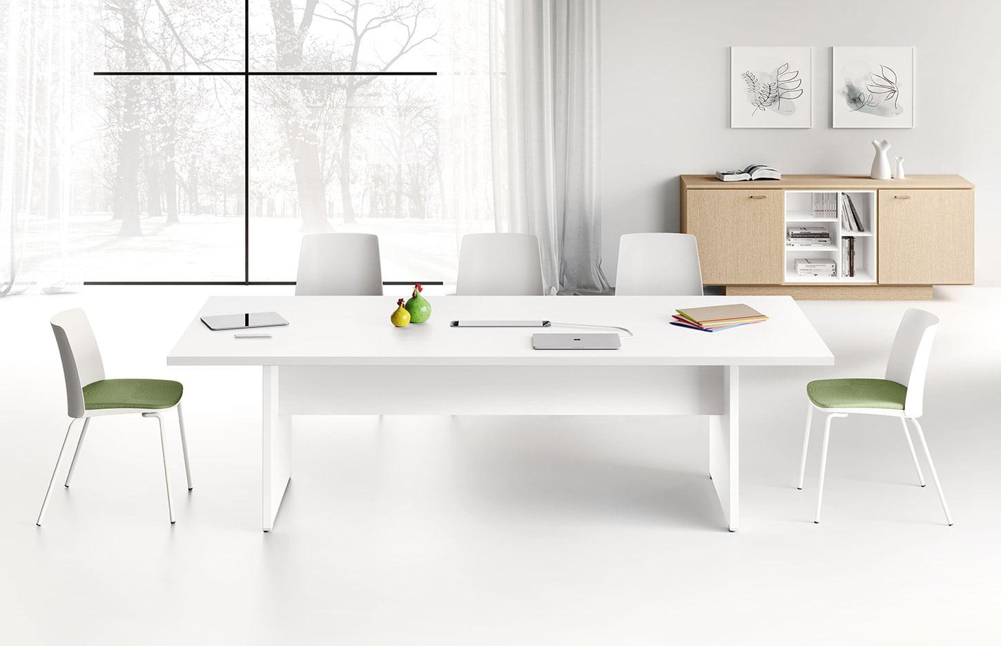 Bureau direction avec retour suspendu ou de rangement, gamme Vanoise Classic - France Bureau