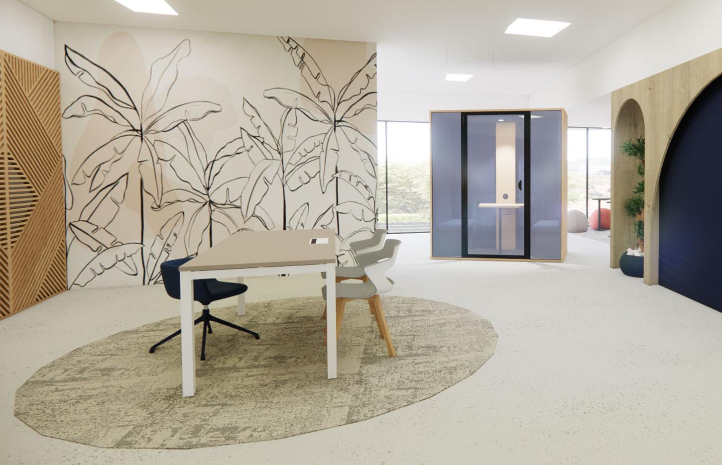 Cabine acoustique 2 places connectée éco responsable, gamme Verdon 2 places - France Bureau