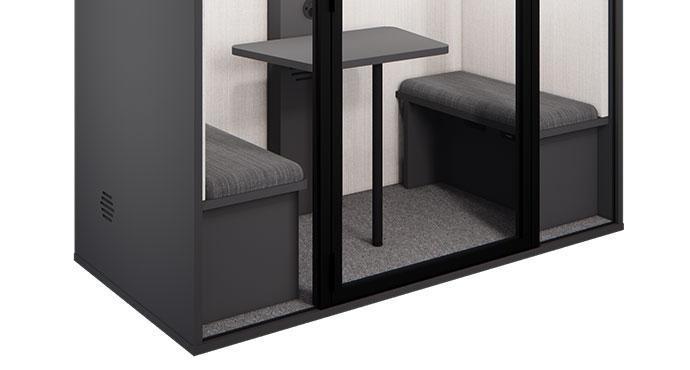 Description Verdon 2 places Cabine acoustique