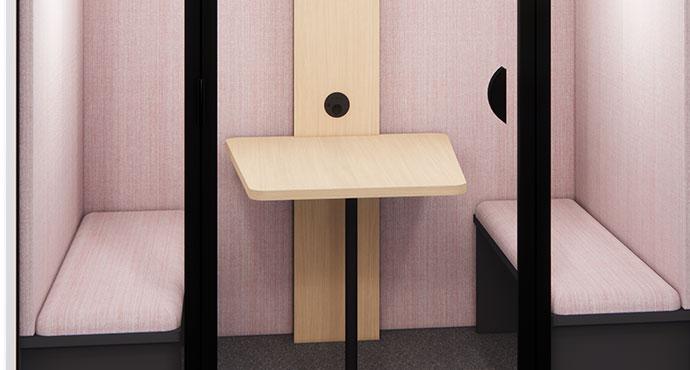Description Verdon 4 places Cabine acoustique