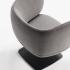 Chaffeuse lounge pied plat métal pieds bois tissu similicuir, gamme Villarino lounge - France Bureau
