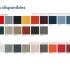 Explication coloris et modèles disponibles fauteuil d\'accueil design - fabrication française - gamme santerno - france bureau