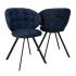 Chaise visiteur et de réunion assise et dossier tapissés avec 8 coloris au choix - Gamme Vollaton - France Bureau