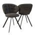 Chaise visiteur et de réunion assise et dossier tapissés avec 8 coloris au choix - Gamme Vollaton - France Bureau