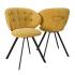 Chaise visiteur et de réunion assise et dossier tapissés avec 8 coloris au choix - Gamme Vollaton - France Bureau