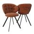 Chaise visiteur et de réunion assise et dossier tapissés avec 8 coloris au choix - Gamme Vollaton - France Bureau