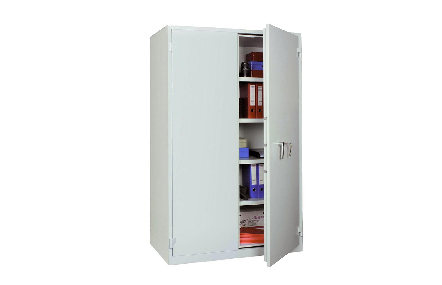 Coffre et armoire forte anti-feu et anti-effraction finition gris clair, gamme Vorg - France Bureau