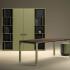 Bureau individuel plateau mélaminé pieds droits en métal, gamme Vorlaz - France Bureau