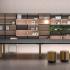Bibliothèque modulaire avec montants en métal - Gamme Wade - France Bureau	