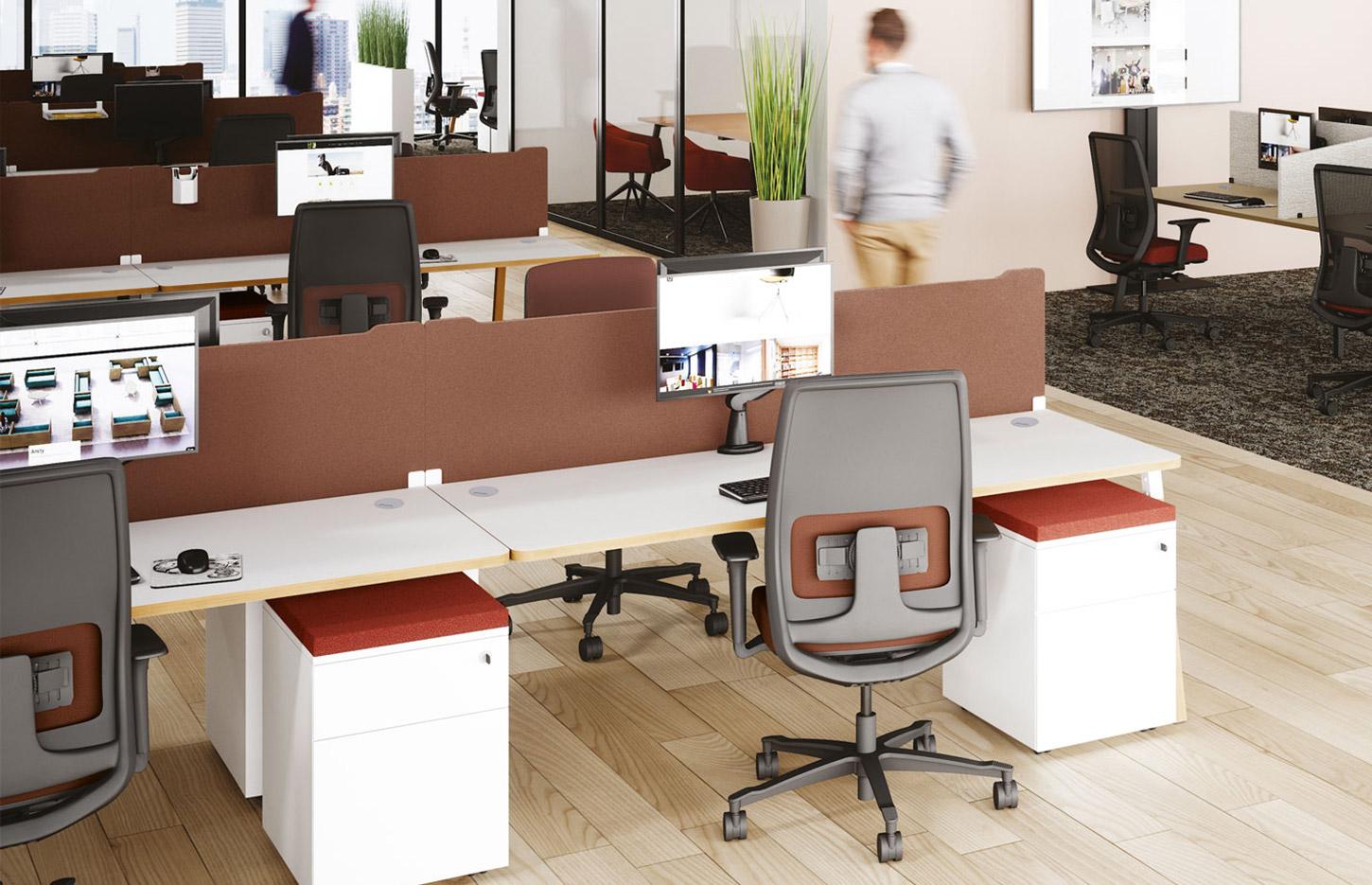 Caisson de bureau en métal 2 ou 3 tiroirs, Fabrication Française, gamme Zadorra, France Bureau