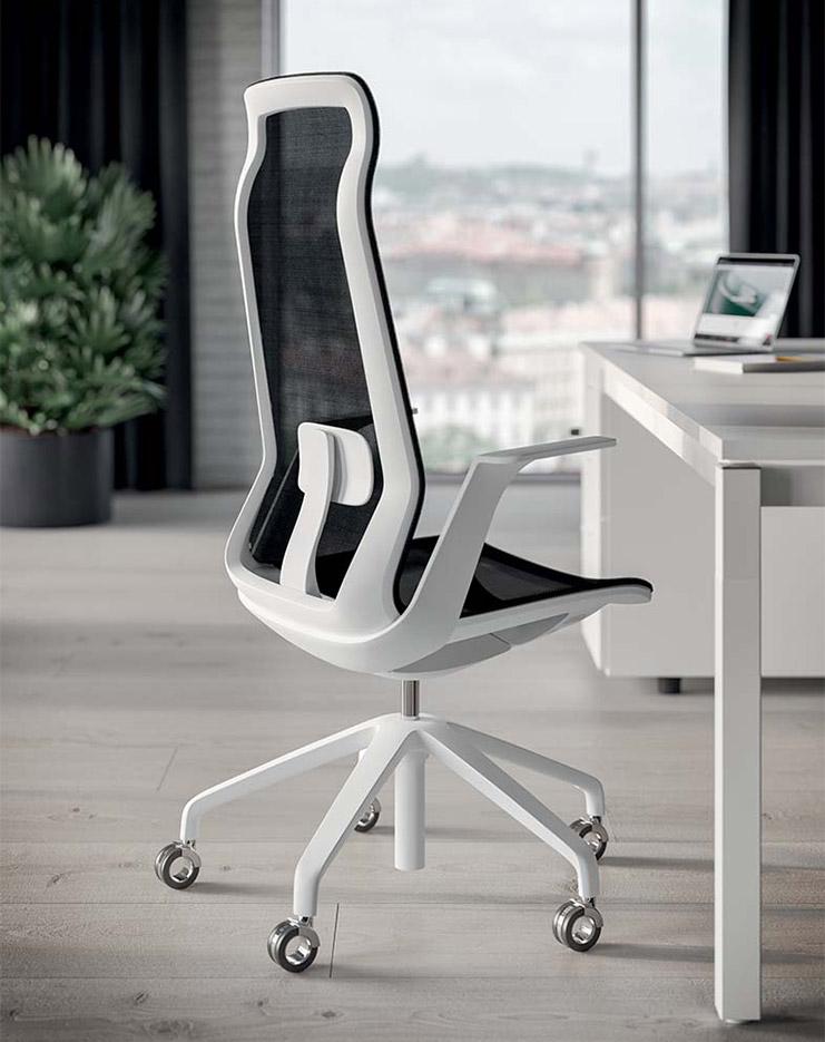 Siège de bureau ergonomique revêtement résille, gamme Zora - France Bureau